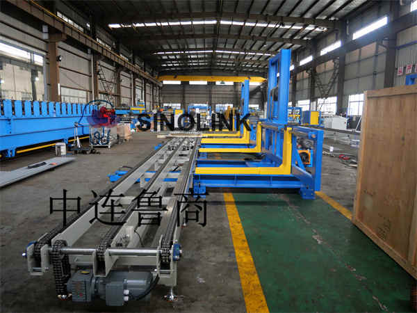 البلاط الفولاذي الملون الأوتوماتيكي الكامل (لوحة الملف الشخصي) لمواد البناء أو منصة نقالة / مكدس البضائع البليت