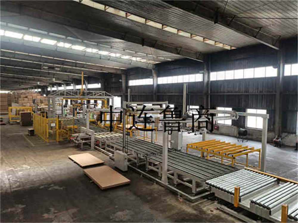 نظام التعبئة الذكي لألواح الخشب المصنوعة