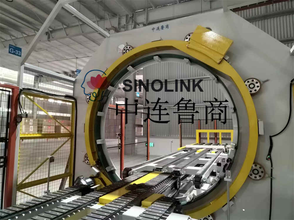 ألواح الجبس (ألواح البناء، الألواح الصناعية، إلخ.) نظام تغليف أوتوماتيكي كامل سداسي الجوانب