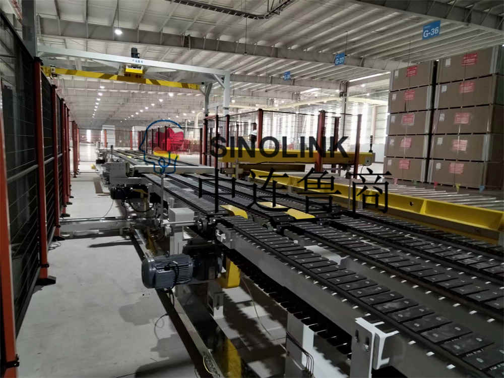 ألواح الجبس (ألواح البناء، الألواح الصناعية، إلخ.) نظام تغليف أوتوماتيكي كامل سداسي الجوانب