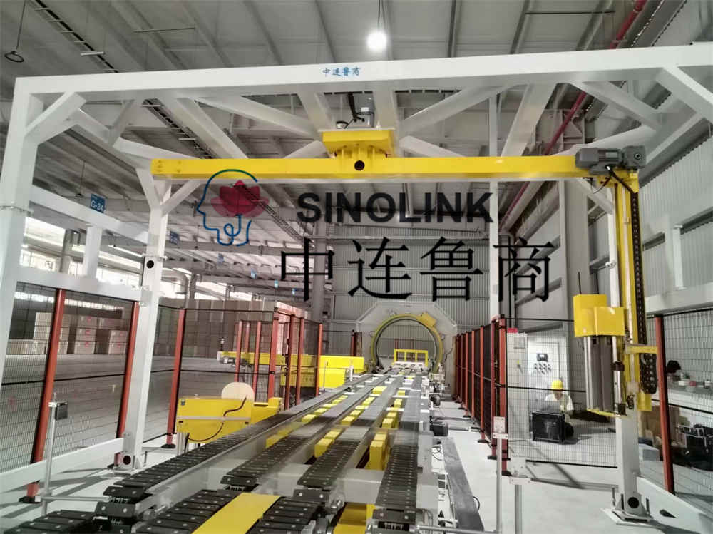 ألواح الجبس (ألواح البناء، الألواح الصناعية، إلخ.) نظام تغليف أوتوماتيكي كامل سداسي الجوانب