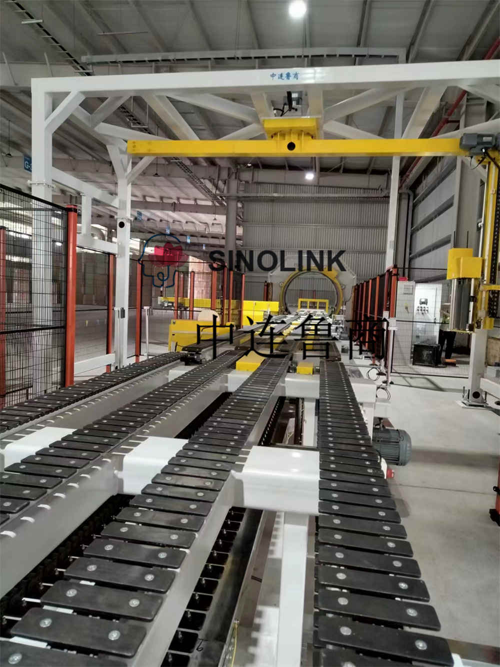 ألواح الجبس (ألواح البناء، الألواح الصناعية، إلخ.) نظام تغليف أوتوماتيكي كامل سداسي الجوانب