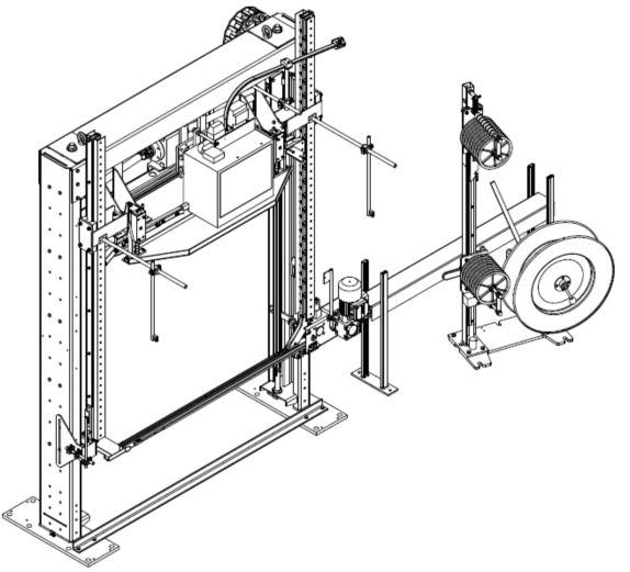 Automatic Vertical Pallet Strapping Machine