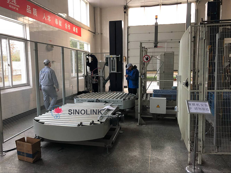 آلة تغليف القرص الدوار الأوتوماتيكية الكاملة Full Automatic Turntable Wrapping Machine