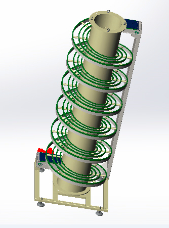 ناقل سيور ناقل لولبي أوتوماتيكي بالكامل Fully Automatic Reciprocating Screw Conveyor Belt Conveyor