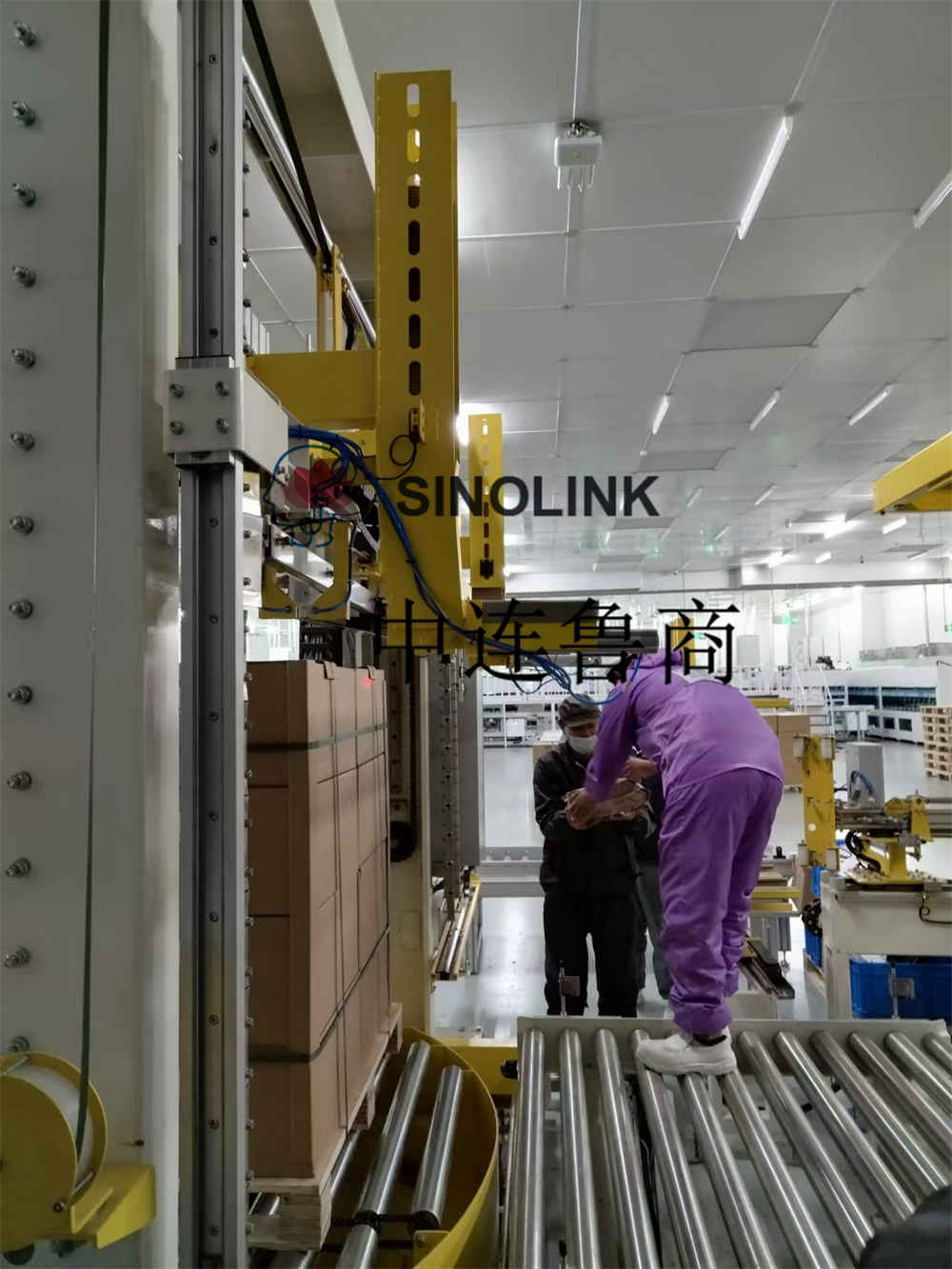 نظام النقل والتعبئة التلقائي لصناعة الطاقة الجديدة